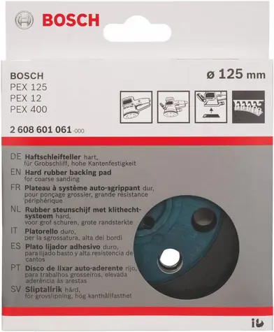 BOSCH 2608601061 / Brusný talíř / Průměr 125 mm / Tvrdý
