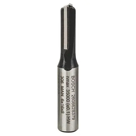 BOSCH 2608628379 / Drážkovací fréza na dřevo / Průměr 6 mm / Délka 48 mm / Stopka 8 mm