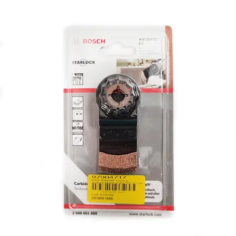 BOSCH 2608661868 / Ponorný pilový list s tvrdokovem na zdivo / RIFF 50 / Šířka 32 mm / Hloubka 30 mm