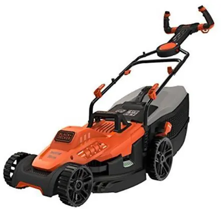 Black&Decker BEMW471ES / Sekačka na trávu / 1600W / až 600 m2 / Záběr 38 cm / Koš 45 L / Rukojeť EasySteer