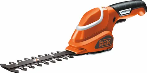 Black&Decker GLS300 / Aku nůžky na keře / 3.6V / 1.1Ah / Délka čepele 15 cm / Rozteč zubů 8 mm