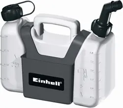 Einhell 4501325 / Kombinovaný kanistr / Olejová nádrž 1.25 L / Benzínová nádrž 3.0 L / Rozměry 31 x 16 x 24 cm / doprodej
