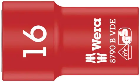 WERA 8790 B - 16 x 46 mm/ Nástavec nástrčných hlavic Zyklop VDE / izolovaný / s připojovacím rozměrem 3|8