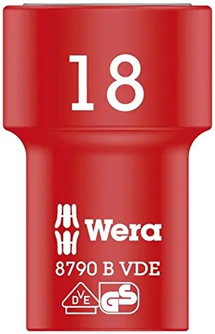 WERA 8790 B - 18 x 46 mm/ Nástavec nástrčných hlavic Zyklop VDE / izolovaný / s připojovacím rozměrem 3|8