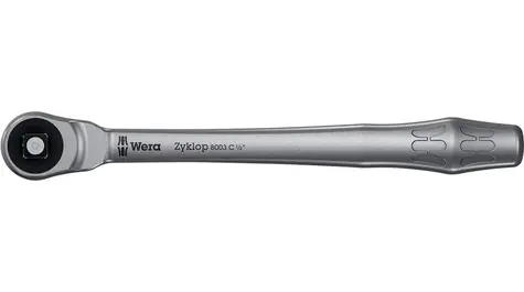 WERA 8003 C Zyklop Metal / Ráčna s průchozím čtyřhranem a upínací částí 1/2