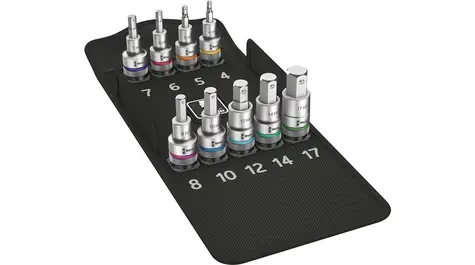 WERA 8740 C HF 1 / sada zástrčných nástavců Zyklop s vnitřním šestihranem / s přidržovací funkcí / upínací část 1|2