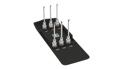 WERA 8767 C TORX HF 2 / sada bitových nástavců Zyklop TORX / s přidržovací funkcí / upínací část 1|2