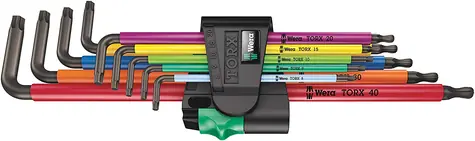 WERA 967|9 TX XL Multicolour 1 / Sada dlouhých zástrčných klíčů TORX Multicolour