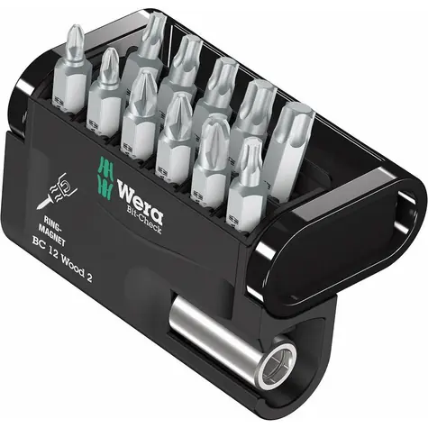 WERA Bit-Check 12 Wood 2 / 12 dílná sada bitů 