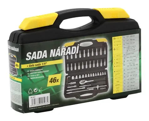 Compass 9507 / Sada nástrčných klíčů s ráčnou 1|4