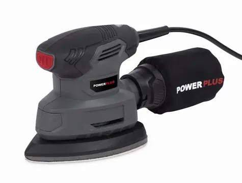 PowerPlus POWE40020 / Mini delta bruska / 140W / Brusná plocha 140x140x80 mm / 13.000 ot-min / 26.000 kmitů-min