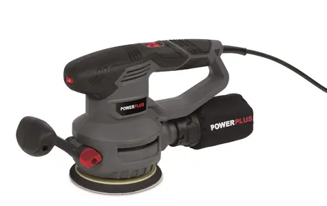 PowerPlus POWE40030 / Excentrická bruska / 450W / Průměr 125 mm / 13.000 ot-min / 26.000 kmitů-min