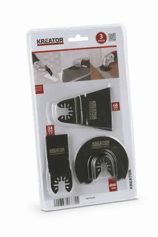 KREATOR KRT990040 / Sada příslušenství pro multifunkční brusky (3 ks) 