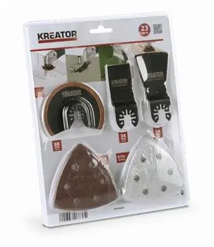 KREATOR KRT990045 / Sada příslušenství pro multifunkční brusky (23 ks) 