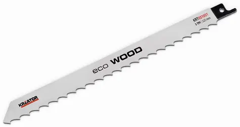 KREATOR KRT031001 / Pilový plátek pro ocasovou pilu na dřevo / Délka čepele 225 mm / 3 TPI / 2 ks