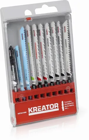 KREATOR KRT041090 / Sada Pilových plátků na Kov | Dřevo | laminát | Keramiku / 10 ks 