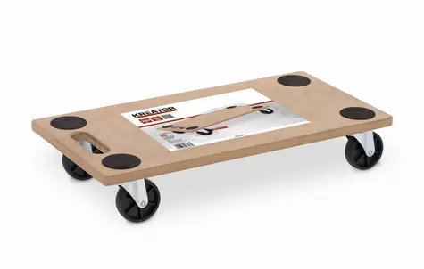 KREATOR KRT670001 / Přepravní vozík na nábytek / Nosnost 200 kg / Rozměr 300 x 600 mm / 4x otočná kola o 360°