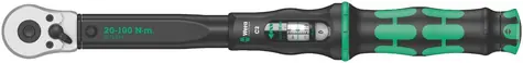 WERA Momentové klíče Click-Torque C 2 s přepínací ráčnou / 20 - 100 Nm