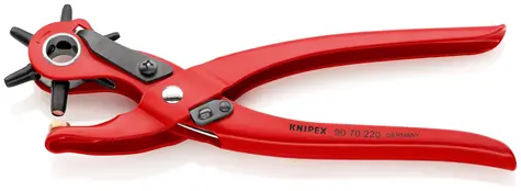 Knipex 9070220 Kleště děrovací revolverové 220mm / Průměr střižníků 2.0 - 5.0 mm 