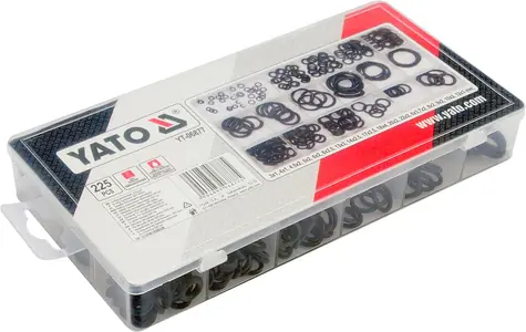 YATO  Podložky těsnící gumové (225ks) / 1 - 4 mm