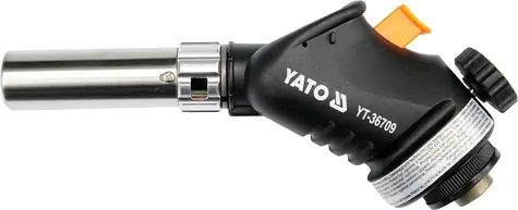 YATO Plynový hořák PROPAN-BUTAN / 1.28kW / Max. teplota 1600 °C / Spotřeba Plynu  110 g-h / Konektor EN417