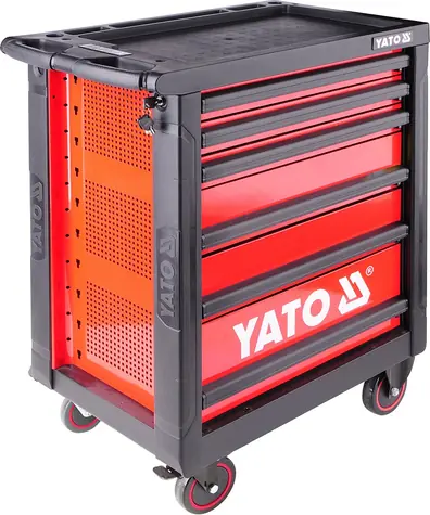 YATO YT-5530 Skříňka dílenská pojízdná s nářadím (177ks) 6 zásuvek / Rozměry 958 x 766 x 465 mm