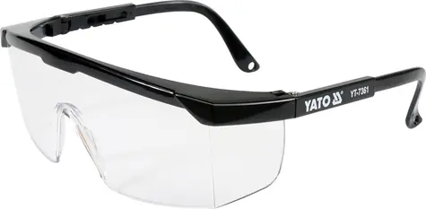 YATO Ochranné brýle čiré typ 9844 / Optická třída 1 / Typ filtru 2C / Polykarbonát / Evropský standart EN 166