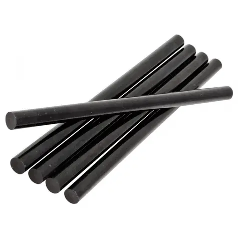 YATO Tavné lepicí tyčinky - černá / Průměr 11 mm / Délka 200 mm / Pracovní teplota 170-200°C / 5 ks