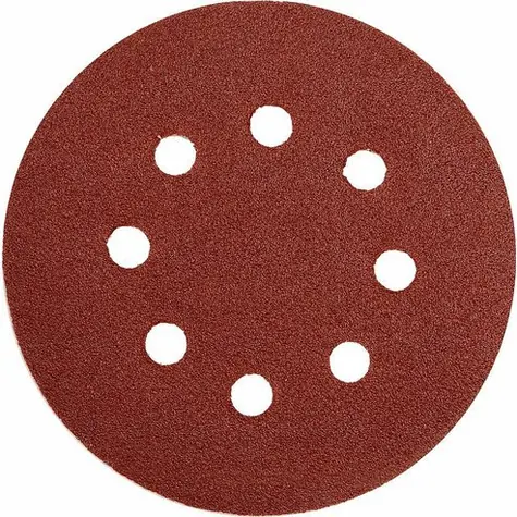YATO Brusný papír s otvory / Průměr 125 mm / Zrnitost 80 / Suchý zip / 5 ks