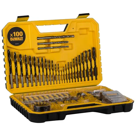 DeWalt Sada vrtáků a bitů v kufru (100 ks)