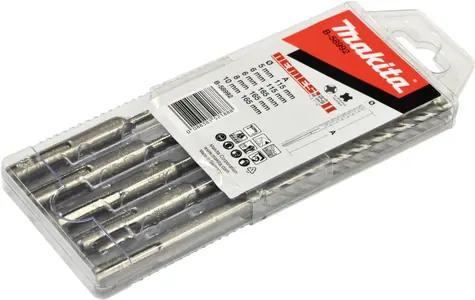 Makita NEMESIS Sada Příklepových vrtáků SDS-plus / Průměr 5-10 mm / Délka 110-160 mm / čtyřbřitý / 5ks