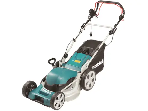 Makita ELM4621 / Sekačka na trávu s pojezdem / 1800W / až 1000 m2 / Záběr 46 cm / Koš 60 L / Šasi: Ocel