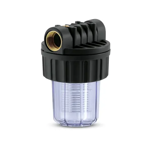Kärcher Předsazený filtr pro čerpadla - malý / Velikost ok 250 µm (0,25 mm) / Průtok max. 4000l-h / Závit G1