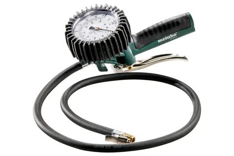 Metabo RF 80 G / Pneu Měřící přístroj pro huštění pneumatik / Tlak 0.5-10 bar / Nanometr / Délka 100 cm