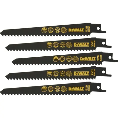 DeWalt DT2362 / Pilový list na dřevo a plasty / HCS / Délka čepele 152 mm / Rozteč 4.2 mm / 5 ks