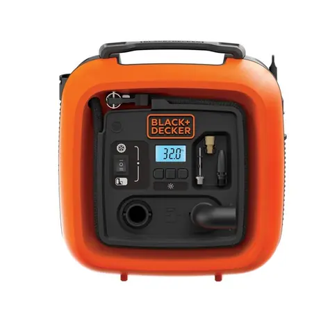 Black&Decker ASI400 / Mobilní kompresor / DC12V / Max. tlak 11 bar / Průtok vzduchu 9.5 l-min