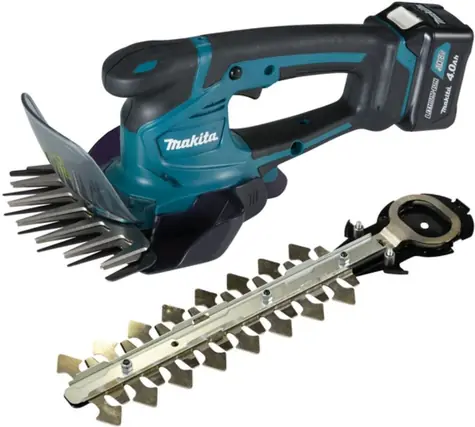 Makita UM600DSMEX / Aku nůžky na keře a trávu / 10.8V / 2x4.0Ah / Záběr 160 mm / 1250 zdvihů-min
