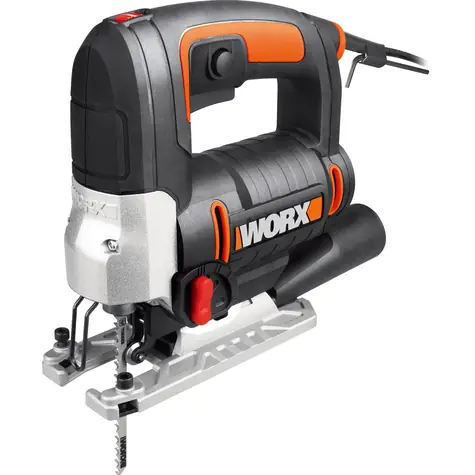 WORX WX478.1 / Přímočará pila / 650W / zdvih 20 mm / až 3100 zdvihů-min / Řezná hloubka 90 mm