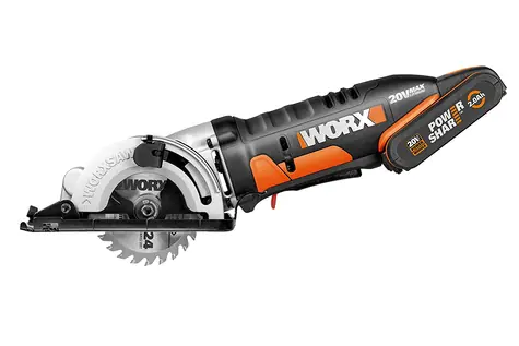 WORX WX527.9 / Aku Kompaktní kotoučová pila / 20V / Průměr 85 mm / 2400 ot-min / Řezná hloubka 27 mm / bez Aku