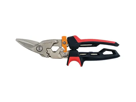 Fiskars PowerGear 1027209 Nůžky na plech - levé / Délka řezu 38 mm / převodové
