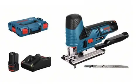 BOSCH GST 12V-70 - 2x 3.0 Ah / Aku přímočará pila / 12V / Zdvih 18mm / až 2800 zdvihů za min. / 2x aku a nabíječka