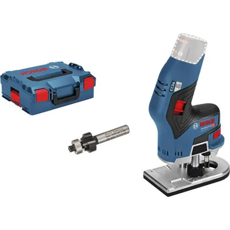 BOSCH GKF 12V-8 + box / Aku ohraňovací frézka / 12V / 13.000 ot-min / Upínání hřídele 6-8mm / bez Aku