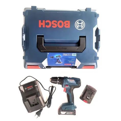BOSCH GSB 18V-21 - 2x 2.0 Ah / Aku Vrtací šroubovák / 18V / 2x2.0Ah /  13mm sklíčidlo / 1800 ot-min / 55 Nm / L-Boxx