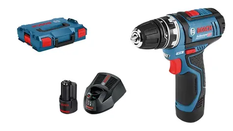 BOSCH GSR 12V-15 FC / Aku Vrtací šroubovák / 12V / 2x2.0Ah / 10mm sklíčidlo / 1300 ot-min / 30 Nm / L-Boxx