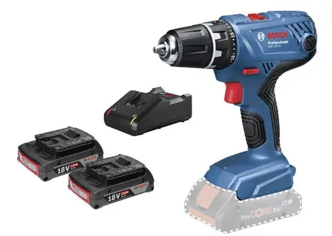 BOSCH GSR 18V-21 - 2x 2.0 Ah / Aku Vrtací šroubovák / 18V / 2x2.0Ah / 13mm sklíčidlo / 1800 ot-min / 55 Nm / L-Boxx
