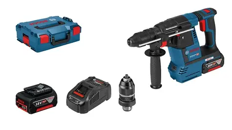 BOSCH 06119100 GBH 18V-26 F / Aku Vrtací kladivo / 18V / 2x5.0Ah / 890 ot-min / 4350 úderů-min / 2.6J / SDS-Plus / L-Box