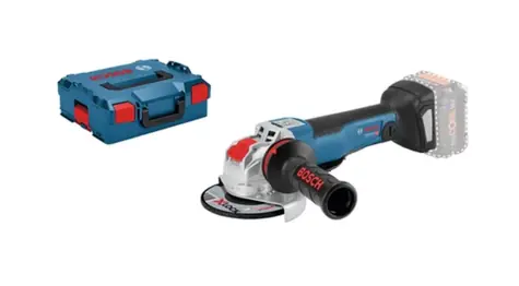BOSCH GWX 18V-10 PC Professional + L-BOXX 136 / Aku úhlová bruska / X-LOCK / 125 mm / 9.000 ot. za min. / bez baterie