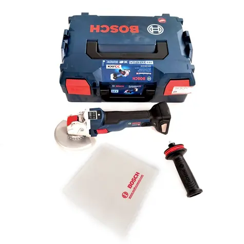 BOSCH GWX 18V -10 SC Professional + box / Aku úhlová bruska / 125 mm / 4.500-9.000 ot. za min. / X-LOCK / bez baterie