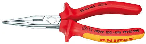 Knipex 2506160 Kleště s půlkulatými čelistmí s břity 160mm / 1000V VDE