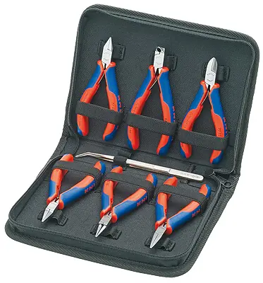 Knipex 002016 Sada s kleštěmi pro elektroniku / 7 ks